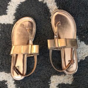 Rose gold sandals